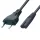Cablu de alimentare Home N 1/VDE, 1,5 m, H03VVH2-F 2x0,75 mm2, max. 500 W, negru