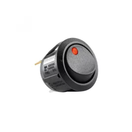   Comutator basculant iluminat Home STV 11, 1 circuit - 2 poziții, 250 V, 6 A, roșu