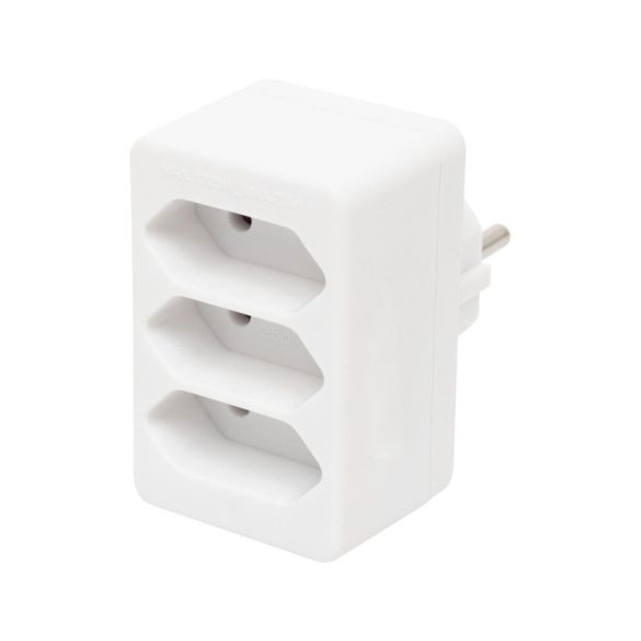 Home NV 23/WH prelungitor rețea, 3 prize EURO cu protecție pentru copii, max. 3 x 500 W, alb