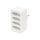 Home NV 24/WH prelungitor rețea, 4 prize EURO cu protecție pentru copii, max. 4 x 500 W, alb