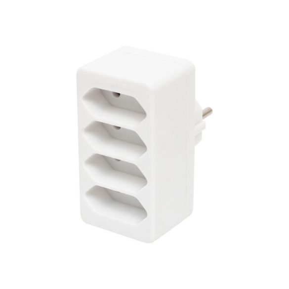 Home NV 24/WH prelungitor rețea, 4 prize EURO cu protecție pentru copii, max. 4 x 500 W, alb