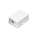 Home TS 1M/WH priză telefonică de perete, 6P/4C, autoadezivă, cu șuruburi, albă