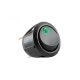 Home AK 12 comutator basculant iluminat, 1 circuit - 2 poziții, 14 V, verde