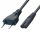Cablu de alimentare Home N 11/VDE, 1,5 m, H03VVH2-F 2x0,5 mm2, max.500W, negru