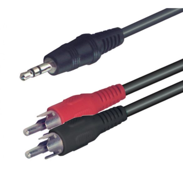 Home A 49-5 cablu audio, mufă stereo 3,5mm, RCA, 5m