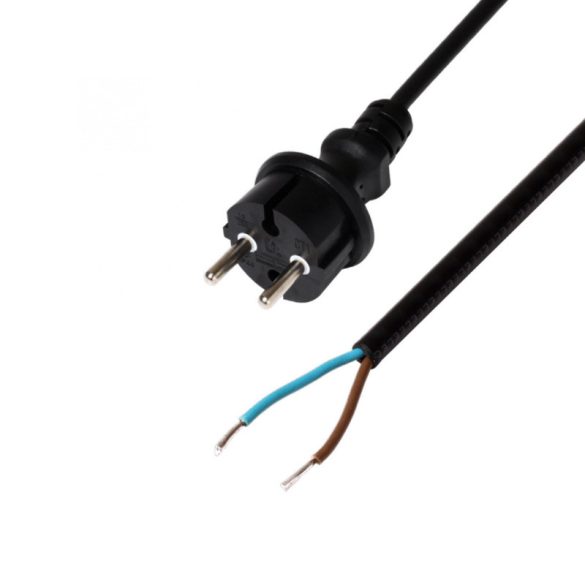 Cablu de alimentare rețea Home N 10-3/1,0, 3 m, cauciuc H05RN-F 2 x 1,0 mm2, protecție IP44, max. 2300W, negru