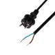 Home N 10-5/1,0 cablu de alimentare, 5 m, H05RN-F 2 x 1,0 mm2 cablu de cauciuc, protecție IP44, max.2300W, negru