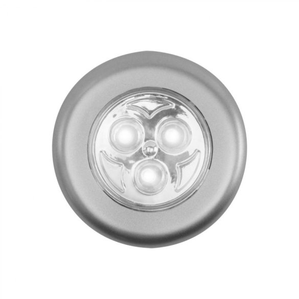 Home GL 03 iluminare mobilier, 3 LED-uri, alb rece, cu buton, suprafață autoadezivă