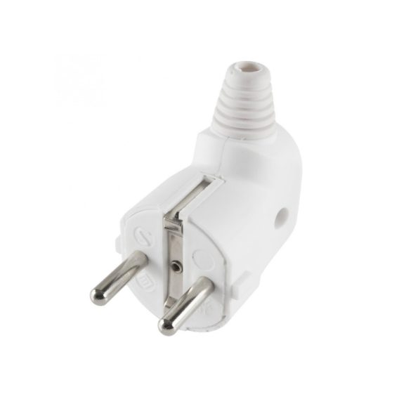 Home NPD 1/WH priză cu împământare, cablu lateral, protecție flexibilă anti-îndoire, max. 3680 W, alb