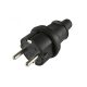 Home NGD 01 priză cu împământare, cablu drept, utilizare interioară și exterioară, max. 3680 W, negru