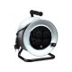 HJRM 10-50 tambur cablu metalic, 50 m, suport și tambur metalic, protecție IP44, cablu de cauciuc H07RN-F 3G1,5 mm2, max. 3000 W, întrerupător de protecție