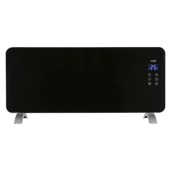 Home FK 430 WIFI smart convector electric de podea sau montat pe perete, 1000W/2000W, panou frontal din sticlă securizată, negru