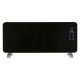 Home FK 430 WIFI smart convector electric de podea sau montat pe perete, 1000W/2000W, panou frontal din sticlă securizată, negru