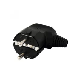   Home NPD 1/BK priză cu împământare, cablu lateral, protecție flexibilă la îndoire, max. 3680 W, negru