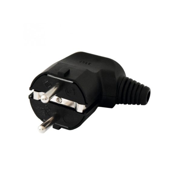 Home NPD 1/BK priză cu împământare, cablu lateral, protecție flexibilă la îndoire, max. 3680 W, negru