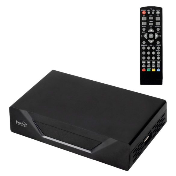 Home HD T2 DVB-T/T2 receptor, recepție liberă a emisiunilor TV și radio terestre, conector USB, 1920 x 1080P, multimediu