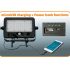 Home FLP 1100 SOLAR, reflector LED cu panou solar, senzor de mișcare PIR, 1100 lm, 6000 K, 7200 mAh