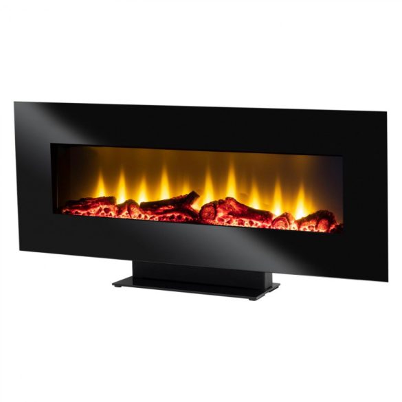 Home FKK 24 șemineu electric decorativ montabil pe perete sau cu suport, 900W/1800W, program săptămânal, telecomandă, negru