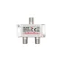Distribuitor Home TSX 1910 F, calitate profesională HQ, 75 Ohm, IP44, construcție din aliaj de zinc, 5-2400 MHz, 2 căi, 1 intrare, 2 ieșiri