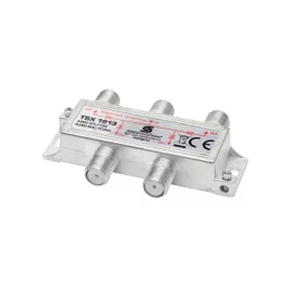   Distribuitor Home TSX 1913 F, calitate profesională HQ, 75 Ohm, IP44, construcție din aliaj de zinc, 5-2400 MHz, 4 căi, 1 intrare, 4 ieșiri