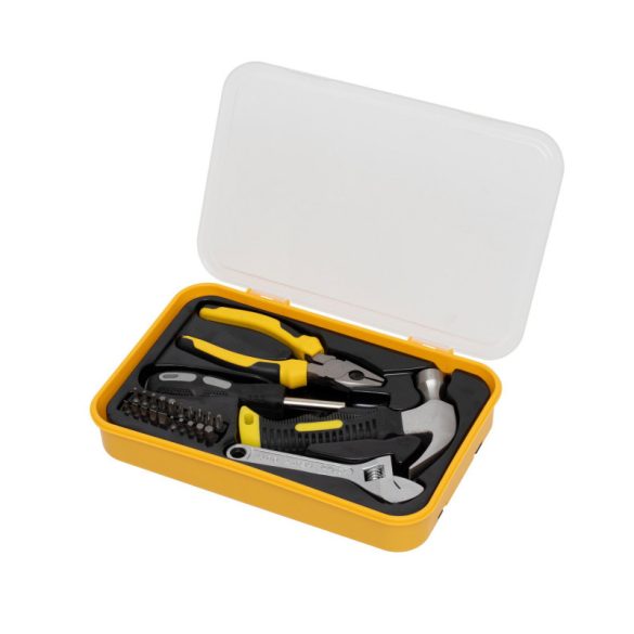 Home DE418679 set de unelte, șurubelniță magnetică, 20 capete de biți, diverse unelte, 24 piese