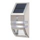 Home FLP30SOLAR lampă LED solară, 30 lm, senzor de mișcare PIR, 3-5m, 2 LED-uri SMD alb rece, economisire energie, metal + plastic