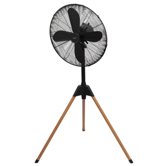 Ventilator metalic de podea Home SF45, 60 W, 45 cm diametru nominal al palelor, 4 pale, 3 trepte, oscilație, înălțime și unghi de înclinare ajustabile