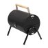 Home GR01 grătar portabil de masă, cărbune, brichete de cărbune, capac deschis sau închis, 2 grătare, 2 suporturi de cărbune, grătar de 22 cm