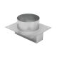 Racord posterior Home KPEHKIV pentru hotă de bucătărie, pentru modelele STORM și HURRICANE, galvanizat, Ø117 mm, 160 x 52 mm unghiular
