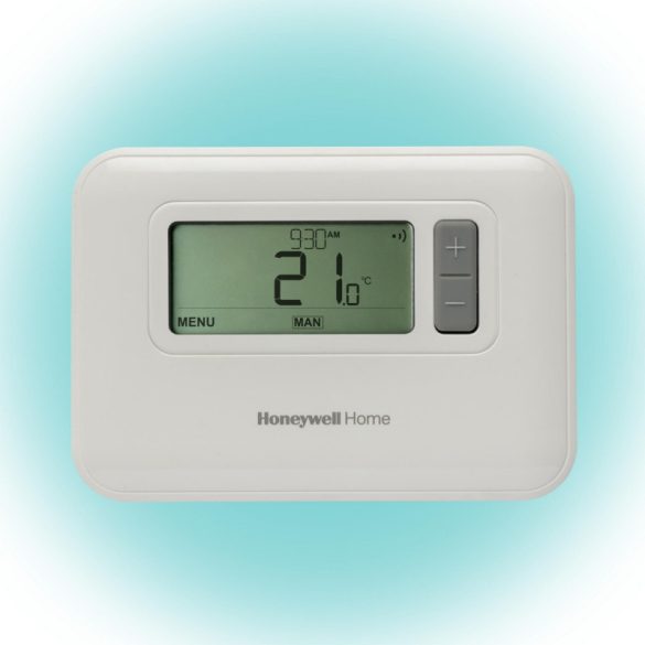 Honeywell Home T3C110AEU termostat de cameră programabil, LCD, schimbare oră, programare 7 zile, funcții extra, protecție îngheț