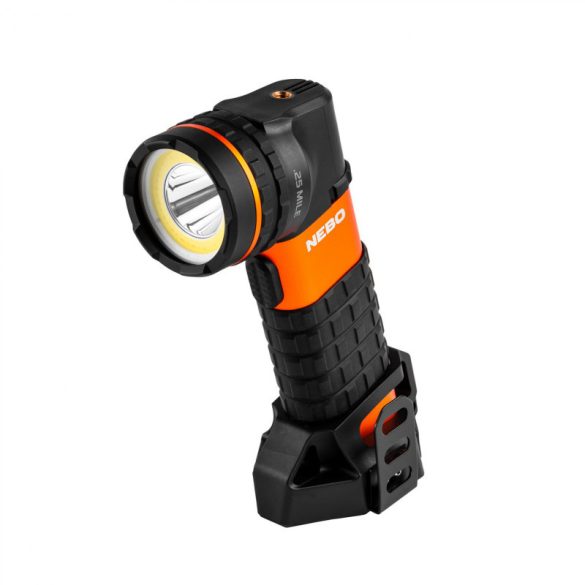 NEBO NEB-SPT-1005-G Master Series SL25 lanternă de căutare, 600 lm, 400 m, 3 funcții, IP67, montabilă pe stativ, magnetică, clemă pentru curea