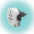 Q2POWER 1.100210 adaptor de călătorie, World to Switzerland USB, țară de plecare: AUS/CHINA, IT, UK, CH, BRAZILIA, SUA, EURO, țară de destinație: C
