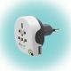 Q2POWER 1.100210 adaptor de călătorie, World to Switzerland USB, țară de plecare: AUS/CHINA, IT, UK, CH, BRAZILIA, SUA, EURO, țară de destinație: C