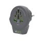 q2power 1.100110-TH adaptor de călătorie, World to Europe USB, USB 5V 2.4A, max. 16 A, 250 V - 4000 W putere