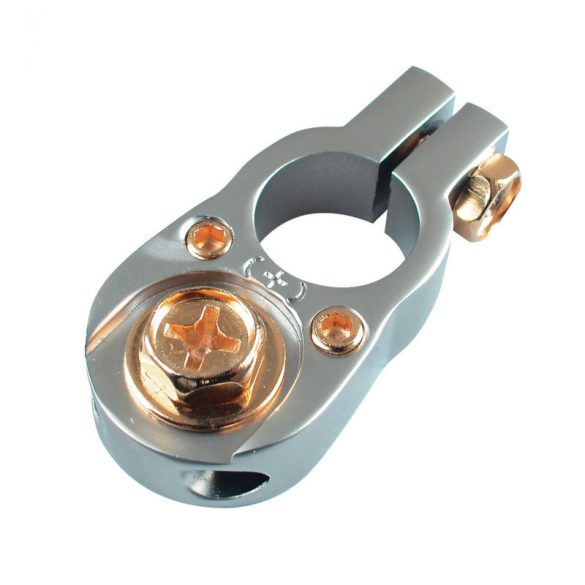 Conector baterie SAL SS 1116/P, pol pozitiv, șurub M8, șaibă 16mm, titan