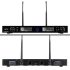 SAL MVN 910 set microfon wireless, reducere digitală a zgomotului, 2x100 canale, ~140 m rază de acțiune, bandă de frecvență UHF, compatibil rack