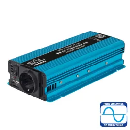   SAL SAI 500TS invertor cu undă sinusoidală pură, 500 W, încărcător rapid USB 2,1 A, protecție pentru copii