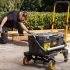 STANLEY SXWTD-FT585 cărucior pliabil, 2 în 1 cărucior, max. 137 kg capacitate, greutate 7,3 kg, transformabil în cărucior de mână