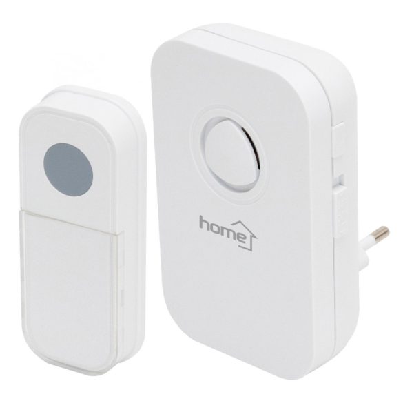 Sonerie fără fir Home DB 1041AC, 100 m, 3 setări, 36 de tonuri, 8 butoane care pot fi atribuite, protecție la zgomot/interferențe de la alte sonerii