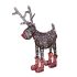 Home KDR 1 Ren LED cu ren, rudolf, 100 LED-uri fixe, IP44, cadru metalic, ratan sintetic, pentru exterior, interior