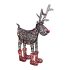 Home KDR 1 Ren LED cu ren, rudolf, 100 LED-uri fixe, IP44, cadru metalic, ratan sintetic, pentru exterior, interior
