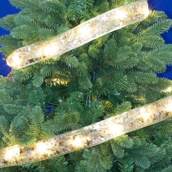 Home RLS5WW bandă LED cu model, 50 micro LED-uri, utilizare interioară și exterioară, 5 m, temporizare repetată, 8 funcții, pe baterii