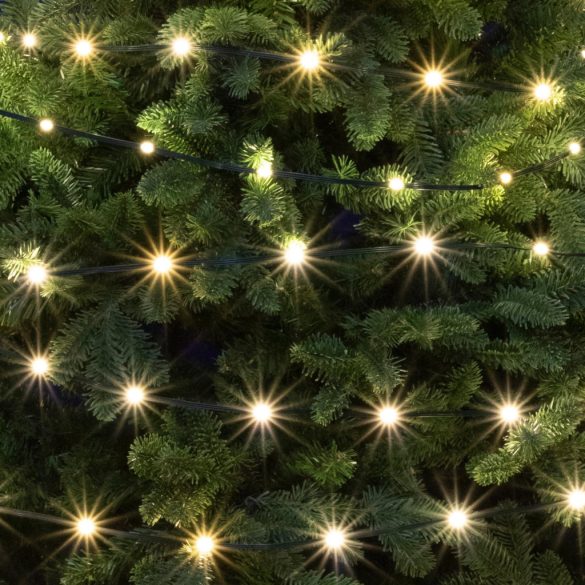 Home LED158DWW DOT șir de lumini LED, pentru interior și exterior, 150 LED-uri alb cald, 8 moduri de iluminare, 15 m lungime fuzer.