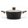 Nava 10-144-121 Nature cratiță antiaderentă, cu înveliș de piatră, mâner rezistent la căldură, capac de sticlă, 24 cm