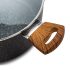 Nava 10-144-121 Nature cratiță antiaderentă, cu înveliș de piatră, mâner rezistent la căldură, capac de sticlă, 24 cm