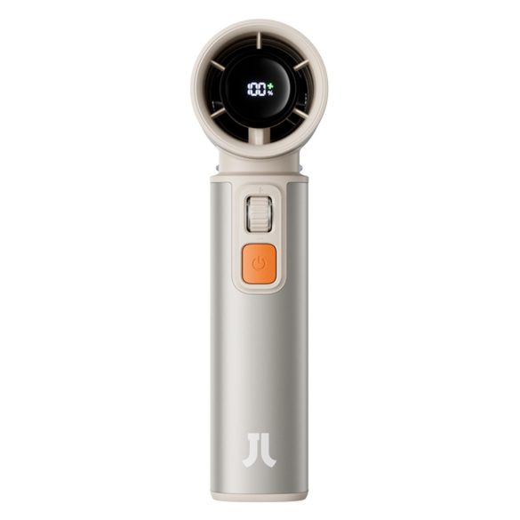 JisuLife FA55 ventilator de mână maro, baterie 9000mAh, ecran LED, purificare aer cu ioni negativi, maro