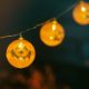 Ghirlandă luminoasă cu lampioane LED de Halloween