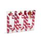 Set decorațiuni de Crăciun Family - baston de zahăr roșu / alb - 13 cm - 6 buc / set