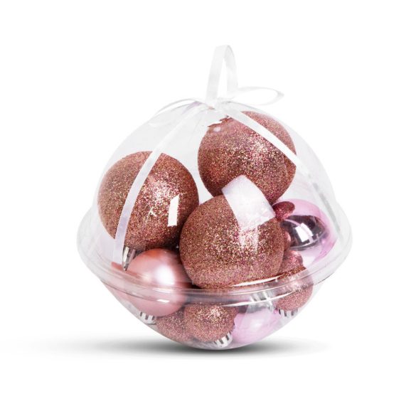 Set decorațiuni de Crăciun Family - globuri - 3 - 6 cm - 16 buc / set