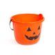 Vas de plastic de Halloween - model dovleac - 20 x 15 cm